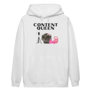 Content queen cat meme Hoodie
