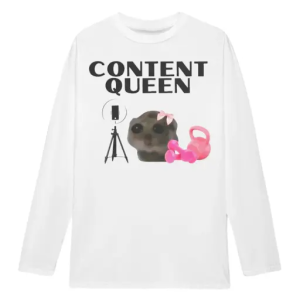 Content queen cat meme LongSleeve