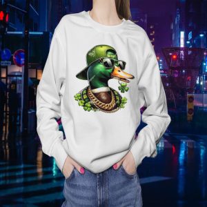 Duck So Cool St Patrick’s Day Saint Patricks Call Me Lucky Mallard Sweatshirt