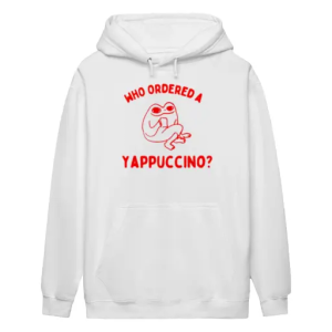 Frog who ordered a yappachino Hoodie