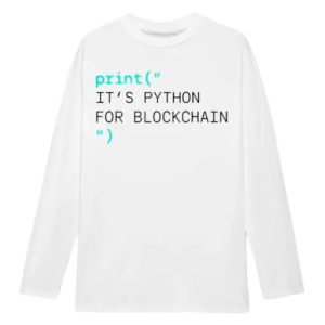 Print it’s python for blockchain LongSLeeve