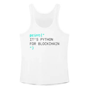 Print it’s python for blockchain Tanktop