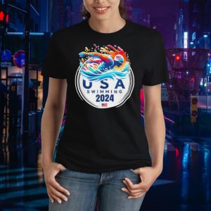 USA 2024 United States American Sport 2024 Swimming Ladies Tee
