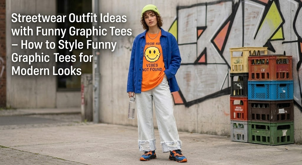 streetwear outfit ideas funny graphic tees